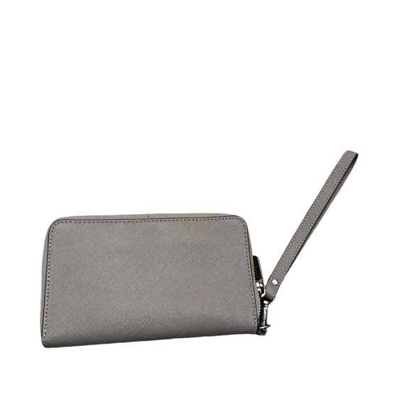 Michael Kors Jet Set Travel MK Signature Leather MF Phone Case Wristlet Wallet - Picture 3 of 7